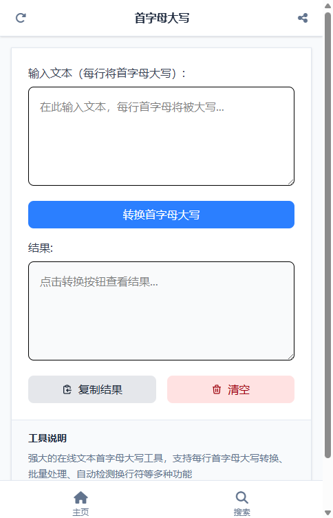 首字母大写截图